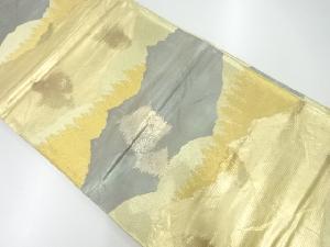 アンティーク　山並み模様織出し袋帯（材料）